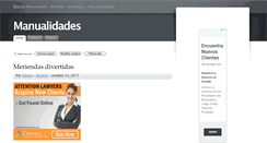 Desktop Screenshot of manualidadesblog.com