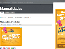 Tablet Screenshot of manualidadesblog.com